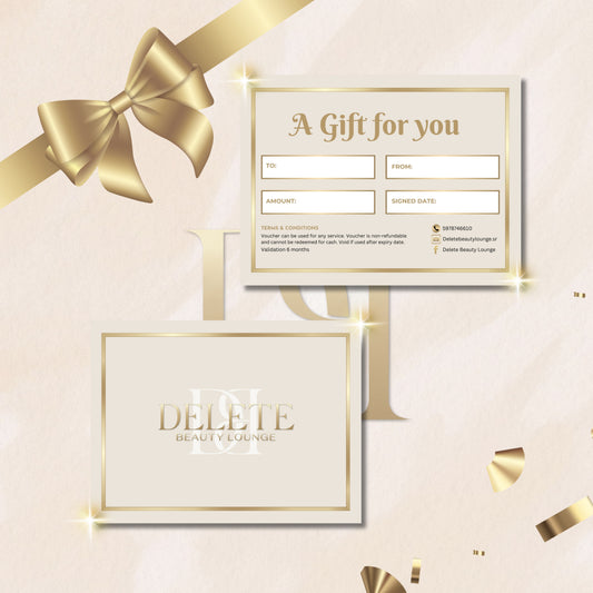 Delete Beauty Lounge gift card