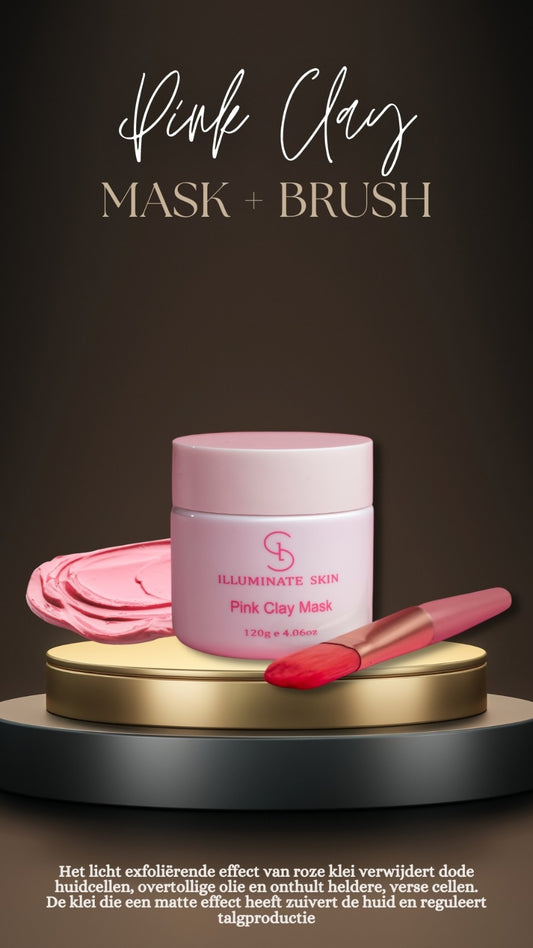 Pink Clay Mask + Brush